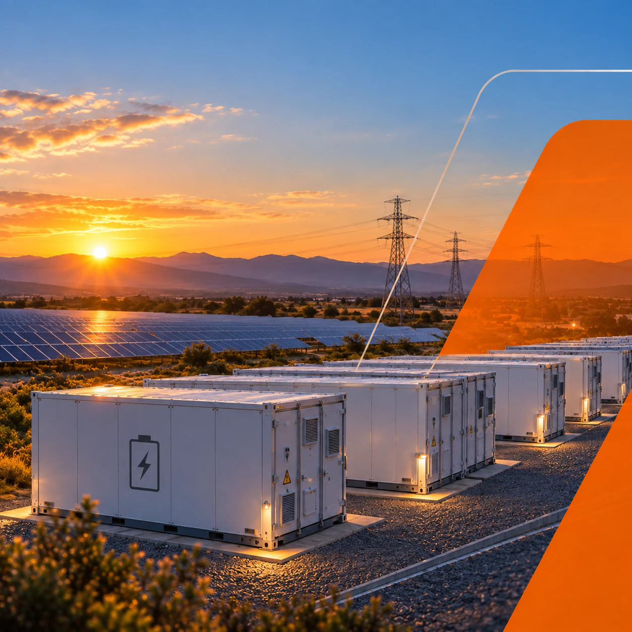 Planta de generación solar en operación — imagen corporativa